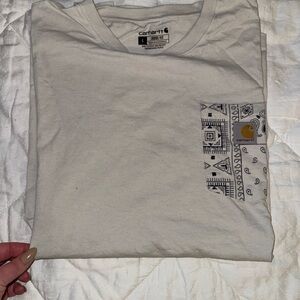 Carhartt Men's Cream T-Shirt